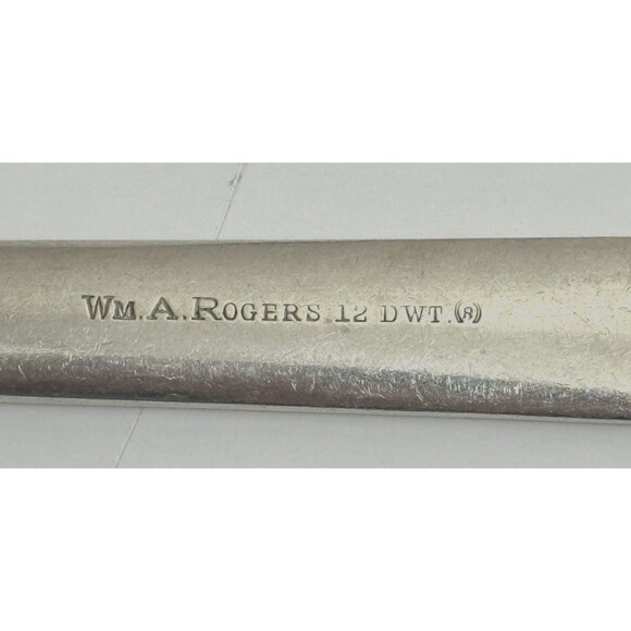 Wm. A Rogers Silver Plated Dinner Fork Lot 3 Vintage 1900-50 Plain Flatware USA - Picture 3 of 3